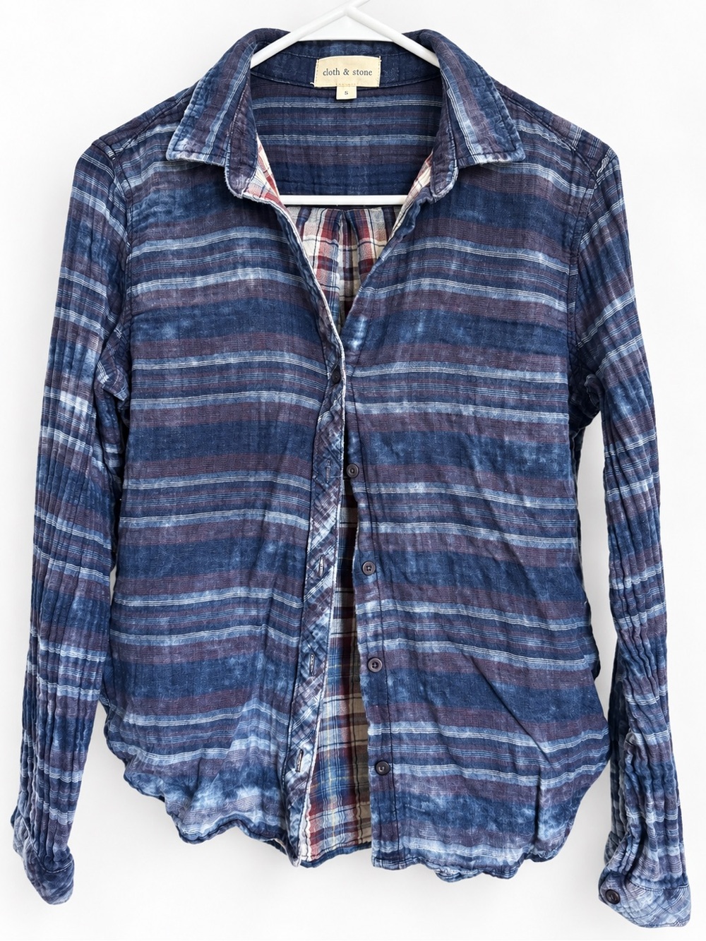cloth & stone Nordstrom fall Striped Women's Button-Down Shirt 100% cotton